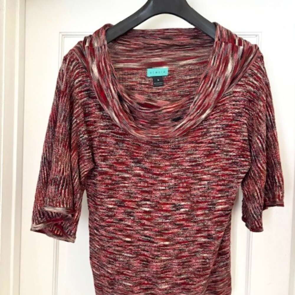 Cowl neck wide sleeve sweater- Size M